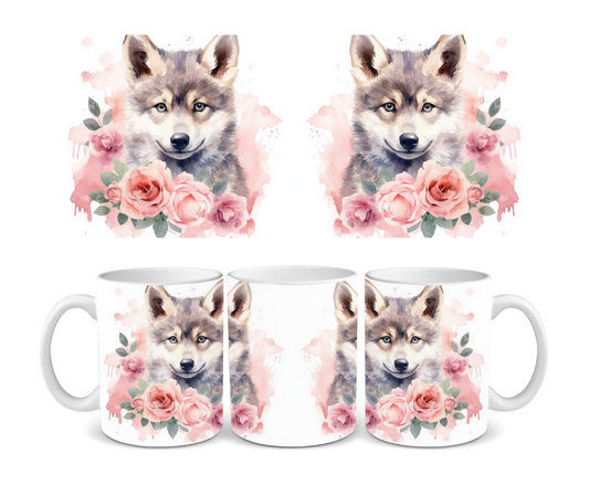 Baby Wolf Ceramic Mug