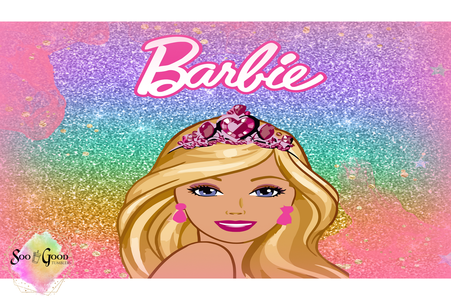 Barbie Glitter Sippy Cup / Kids Bottle