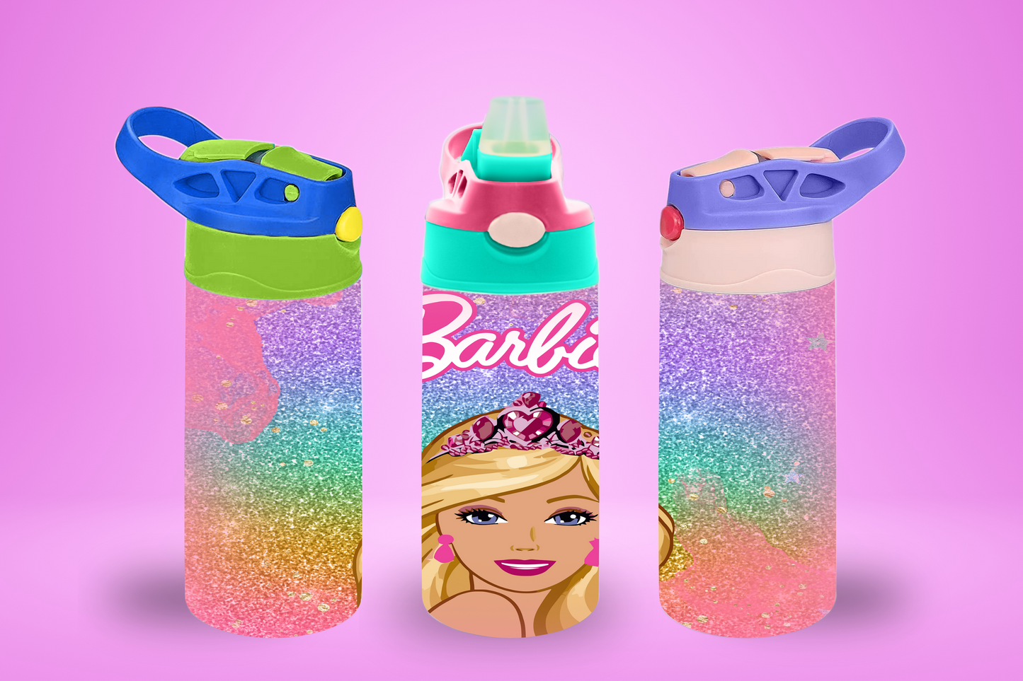 Barbie Glitter Sippy Cup / Kids Bottle