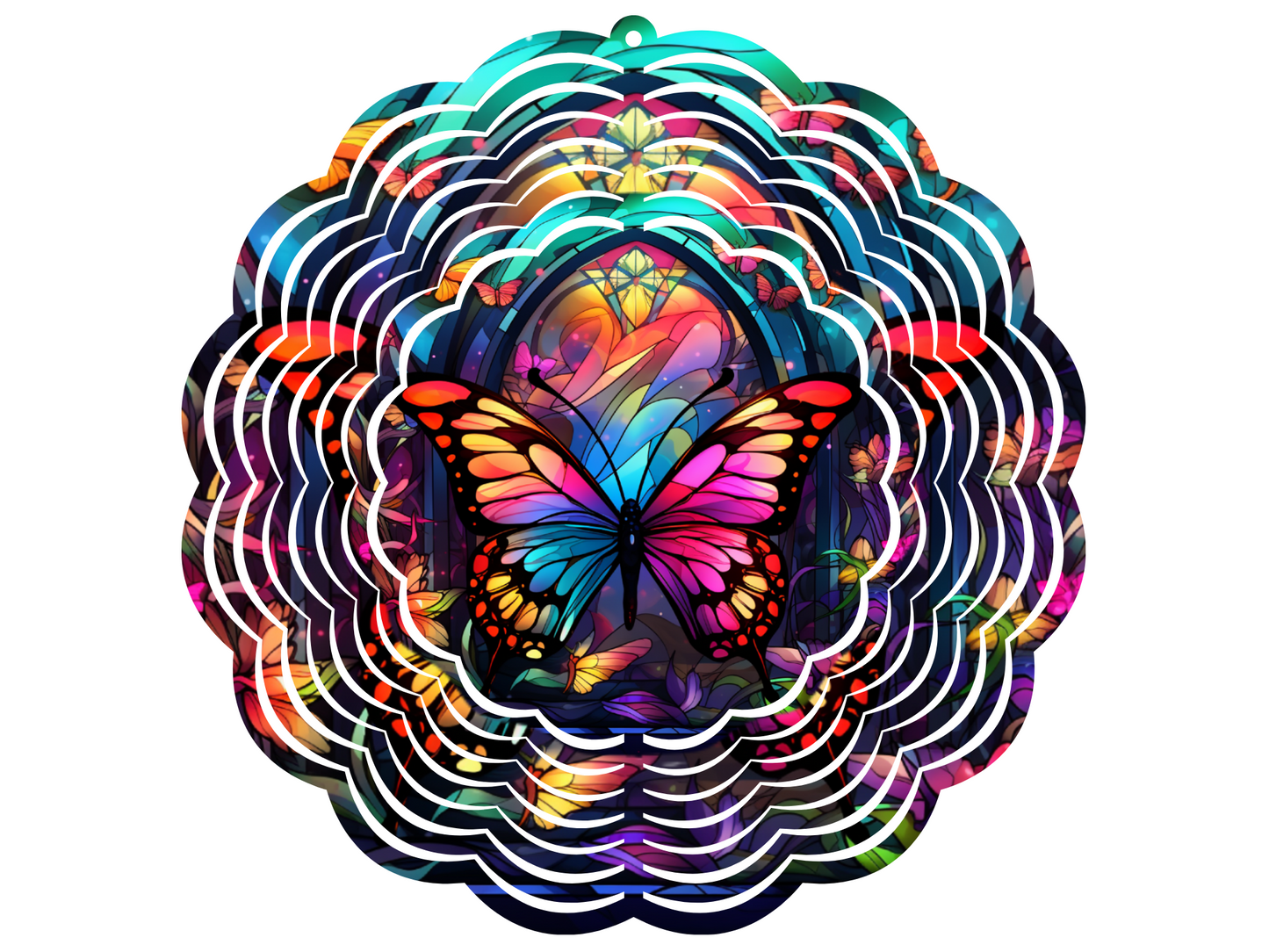 Beautiful Butterfly Wind Spinner