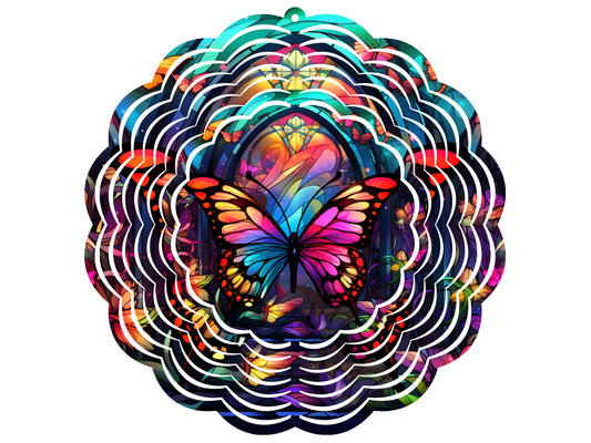 Beautiful Butterfly Wind Spinner