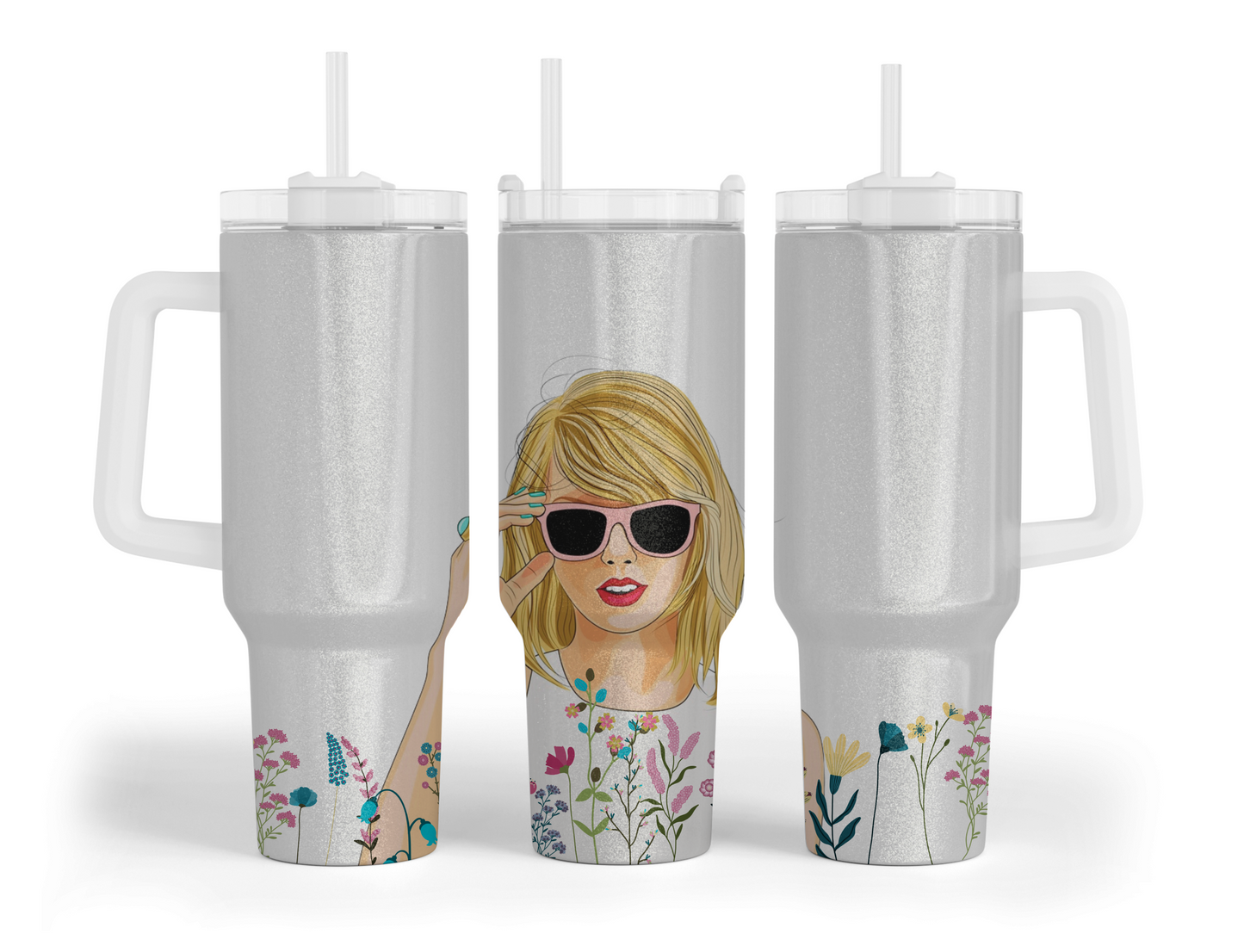 Taylor Swift Flower Big Boy Tumbler