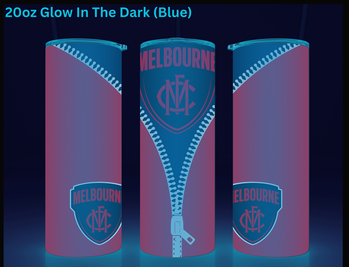 Melbourne AFL Zip Tumbler