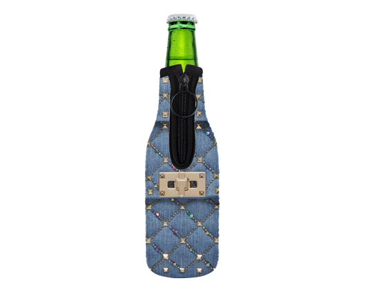 Denim Inspired Neoprene Can/Bottle Cooler (004)