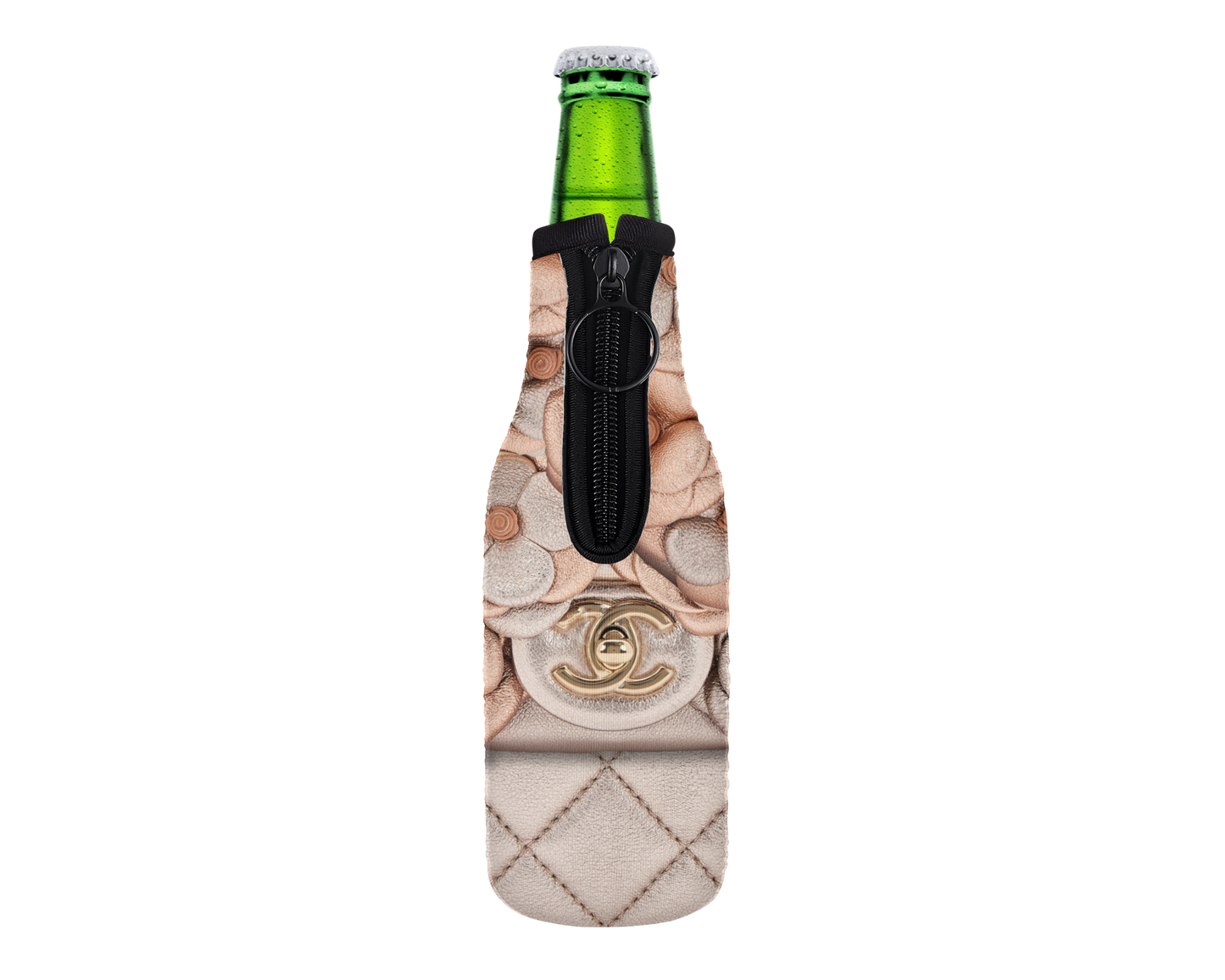 Chanel Inspired Neoprene Can/Bottle Cooler (002)