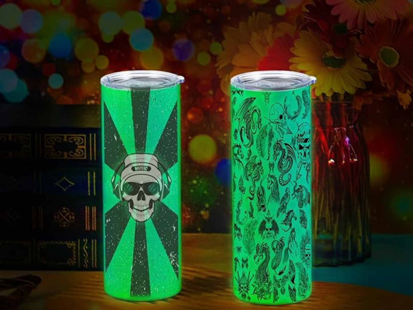 Stained Christmas Trees Tumbler