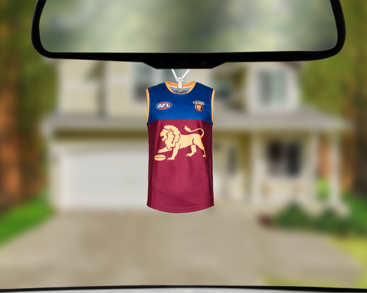 Brisbane Lions Jersey Car Air Freshener