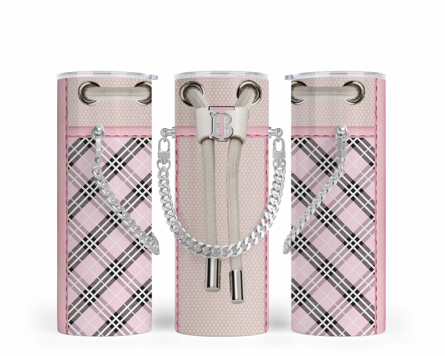 Burberry Handbag Inspired Chain Tumbler (010)