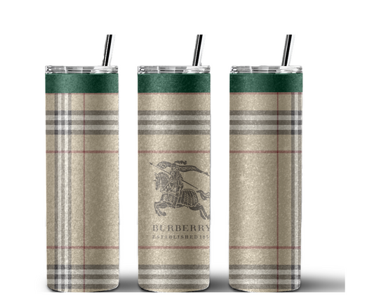 Burberry Handbag Inspired Tumbler (001)