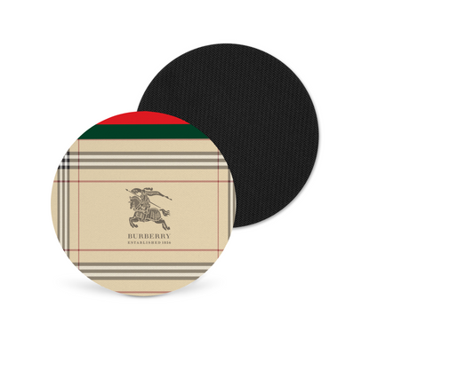 Burberry Inspired Neoprene Drink Coaster x2 (001)