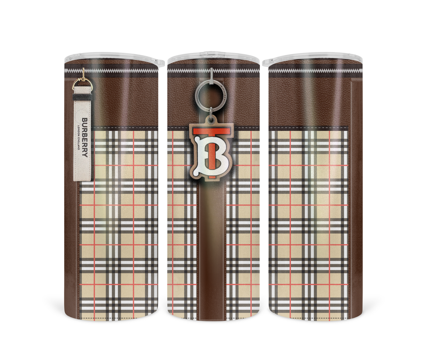 Burberry Handbag Inspired Tumbler (002)