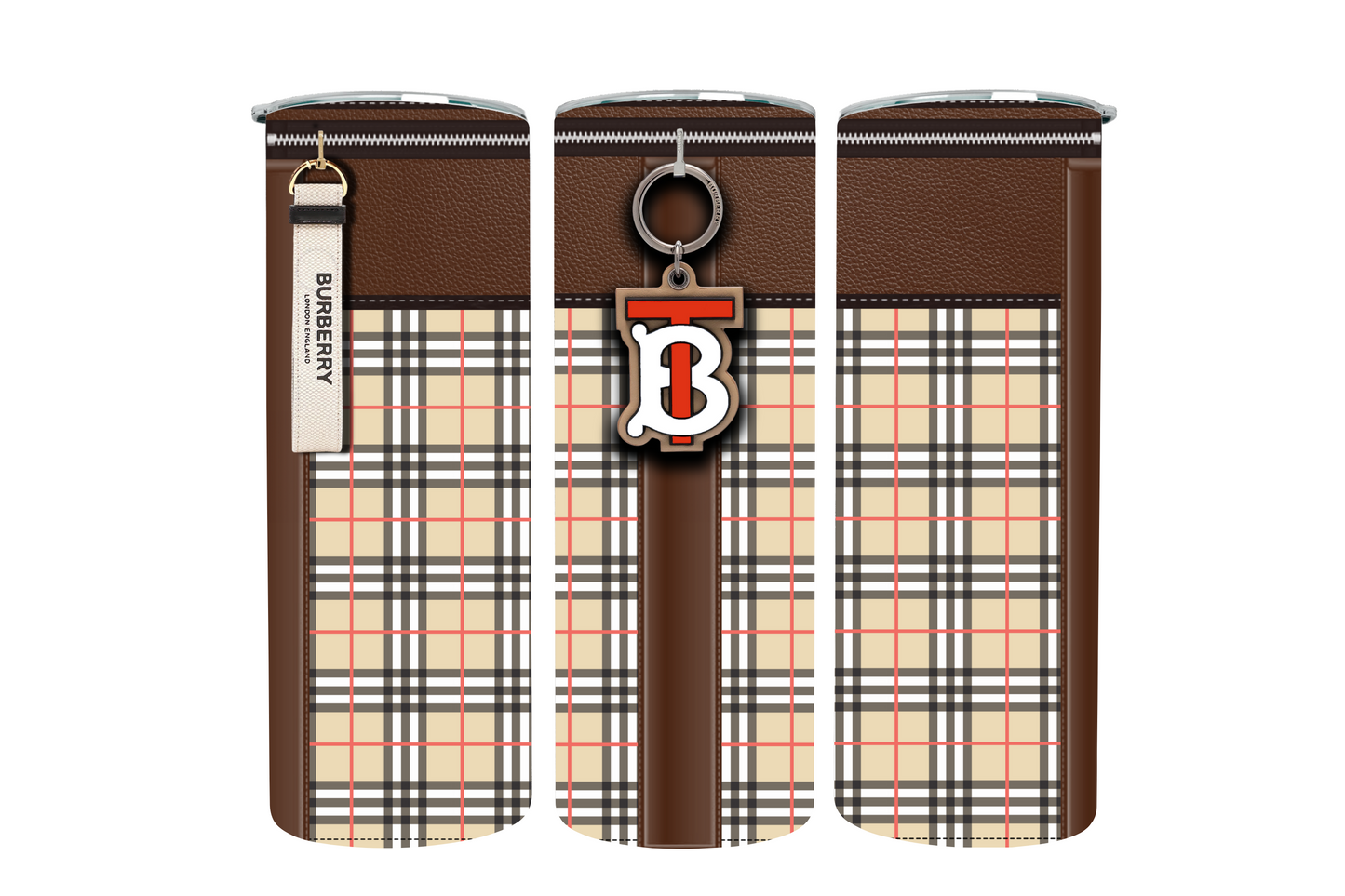 Burberry Handbag Inspired Tumbler (002)