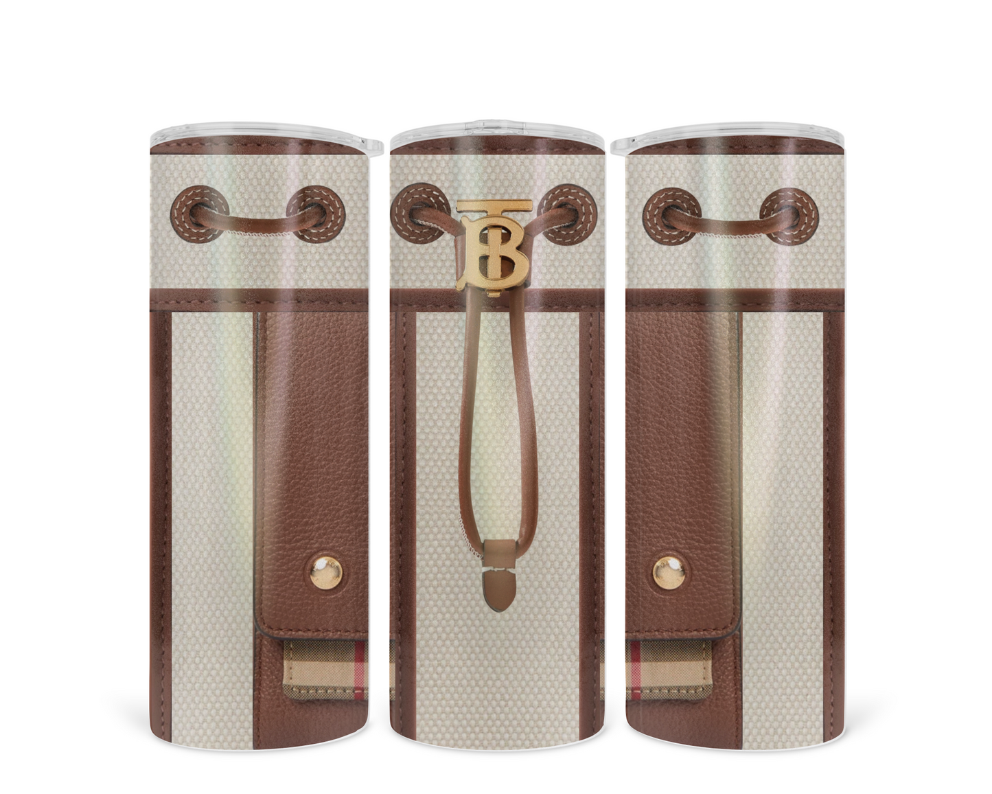 Burberry Handbag Inspired Tumbler (003)