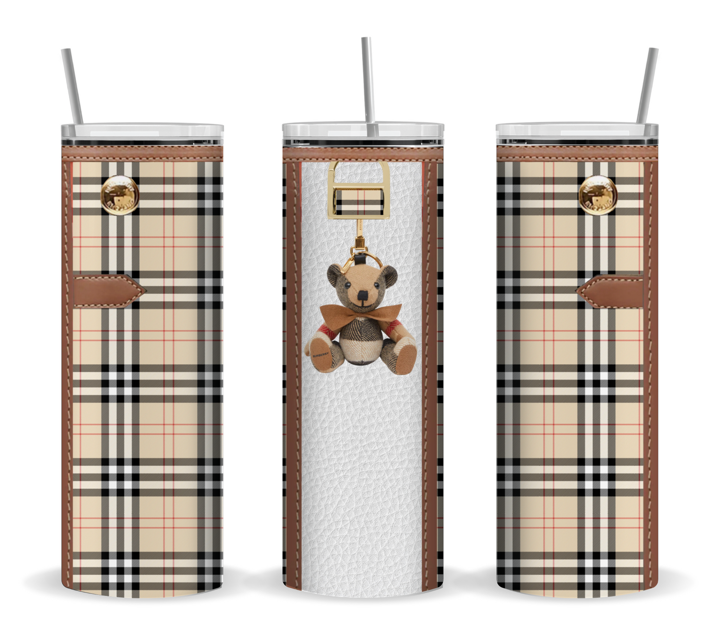 Burberry Handbag Inspired Tumbler (007)