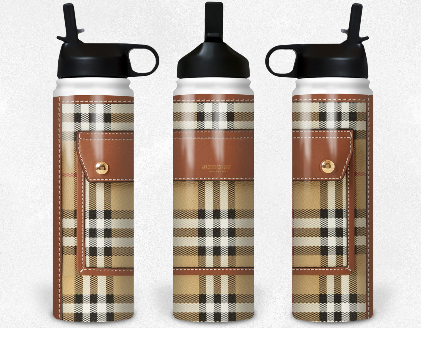 Burberry Handbag Inspired Tumbler (009)