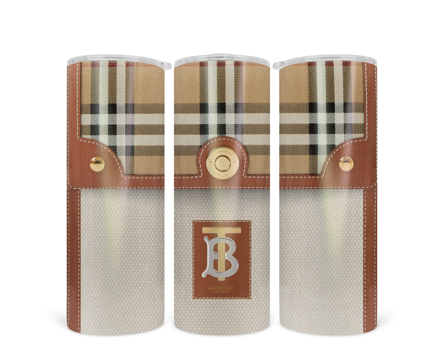 Burberry Handbag Inspired Tumbler (004)