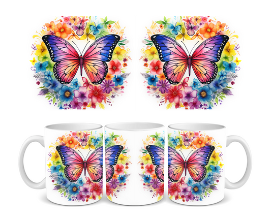 Butterfly Cactus (Full) Ceramic Mug