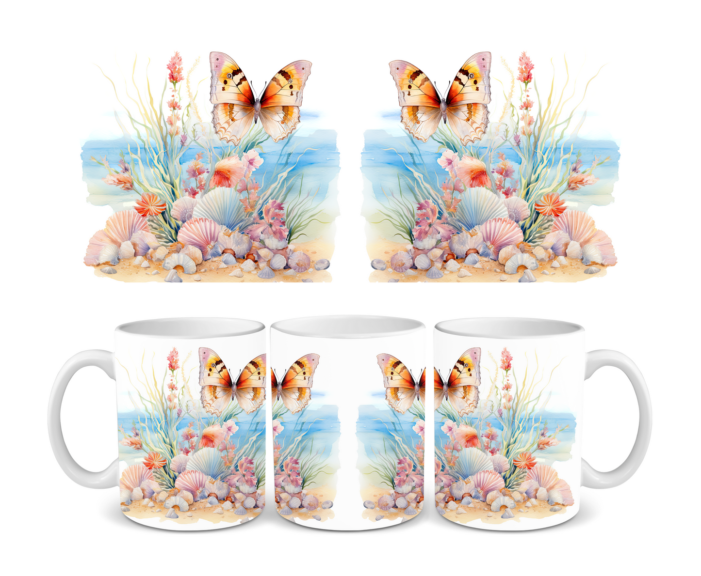 Butterfly Island Ceramic Mug