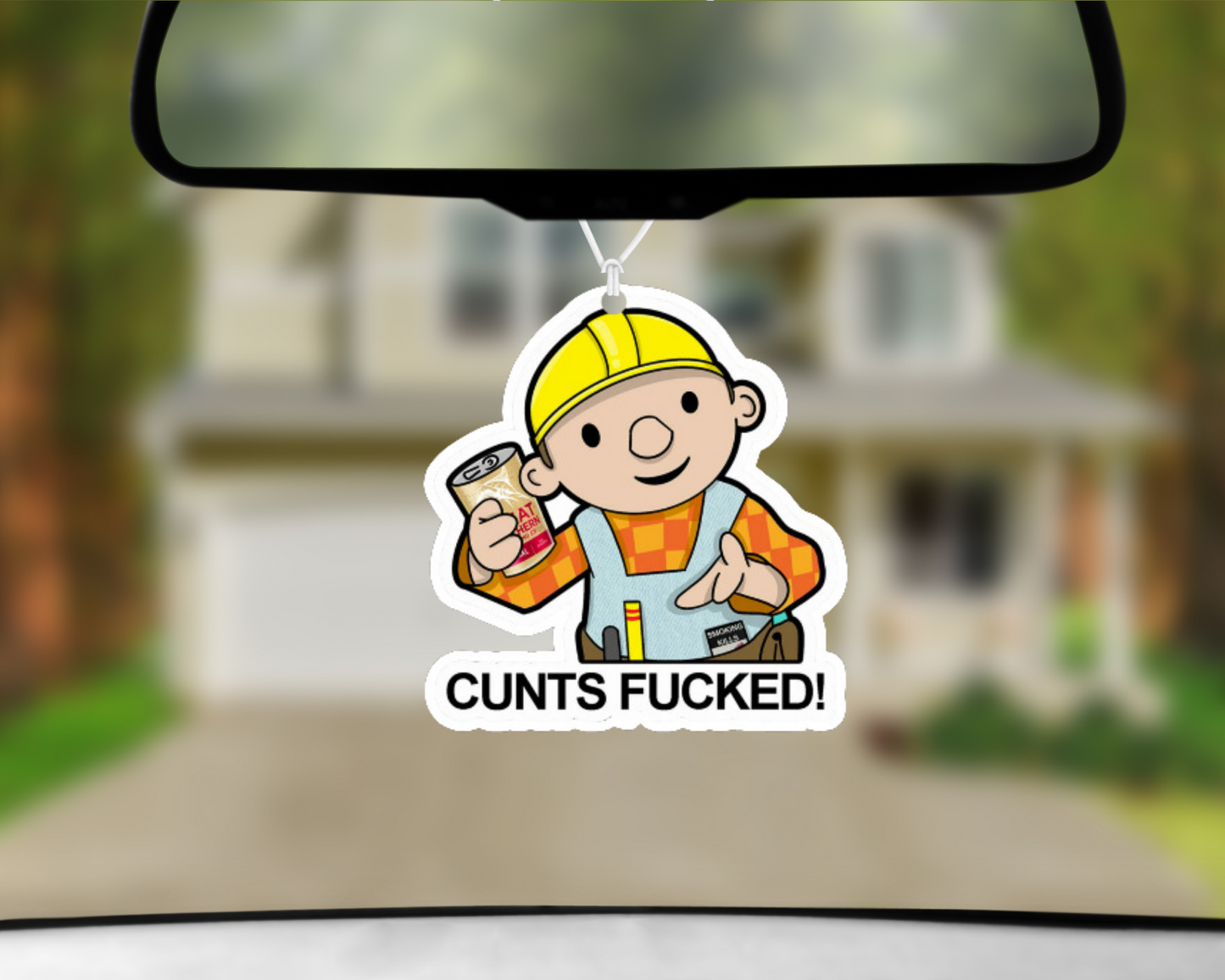 C*nts Fu*ked Car Air Freshener