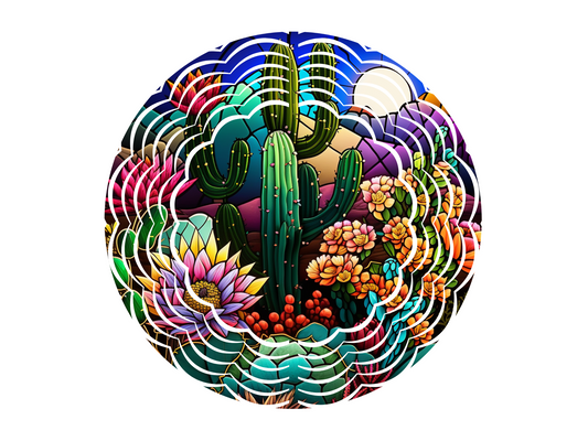 Cactus Dreams Wind Spinner