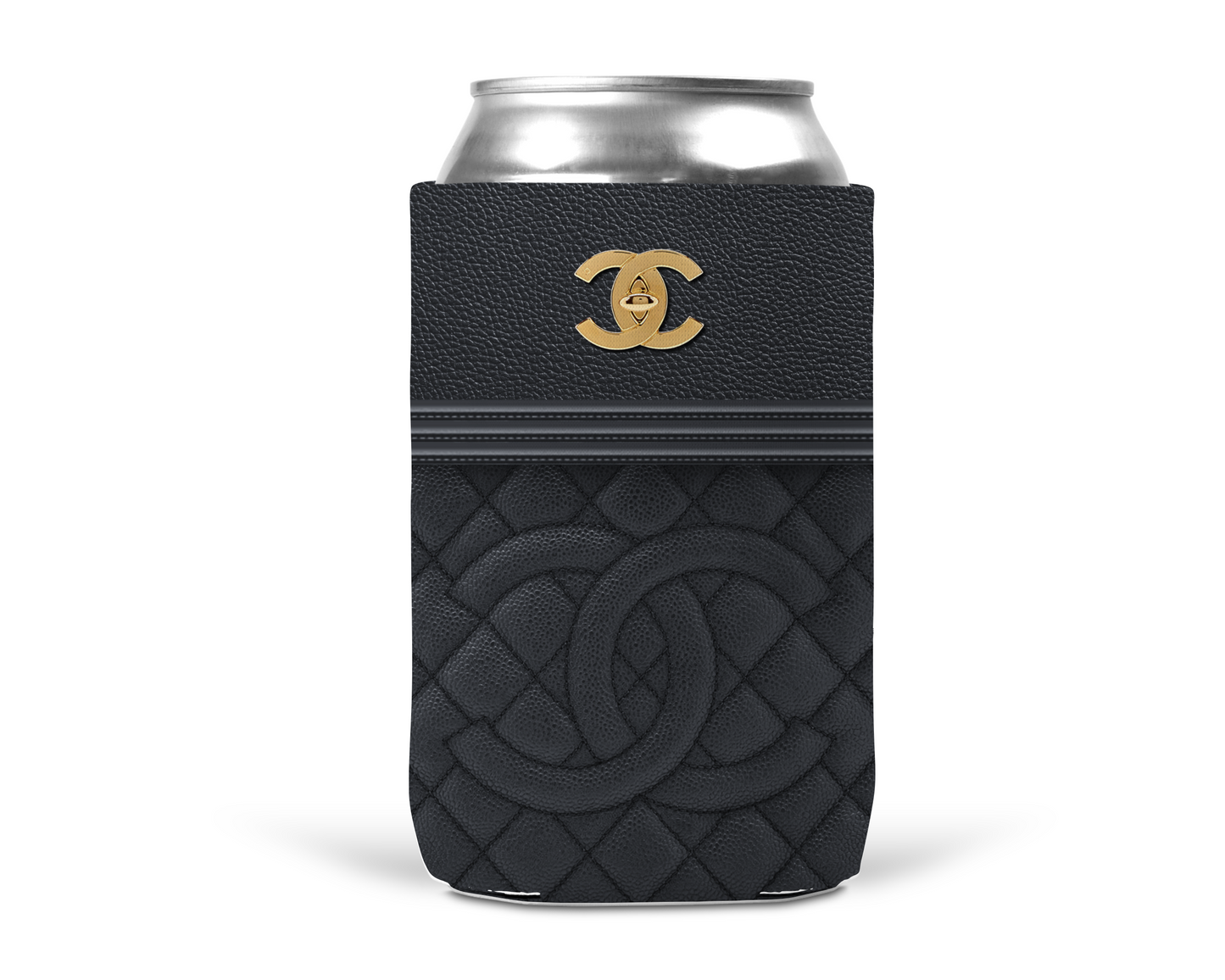 Chanel Inspired Neoprene Can/Bottle Cooler (008)