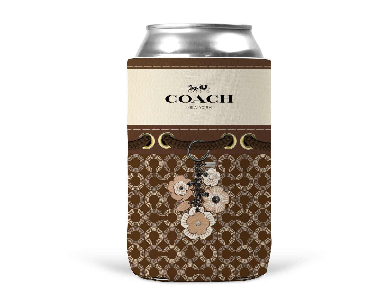 Coach Inspired Neoprene Can/Bottle Cooler (063)