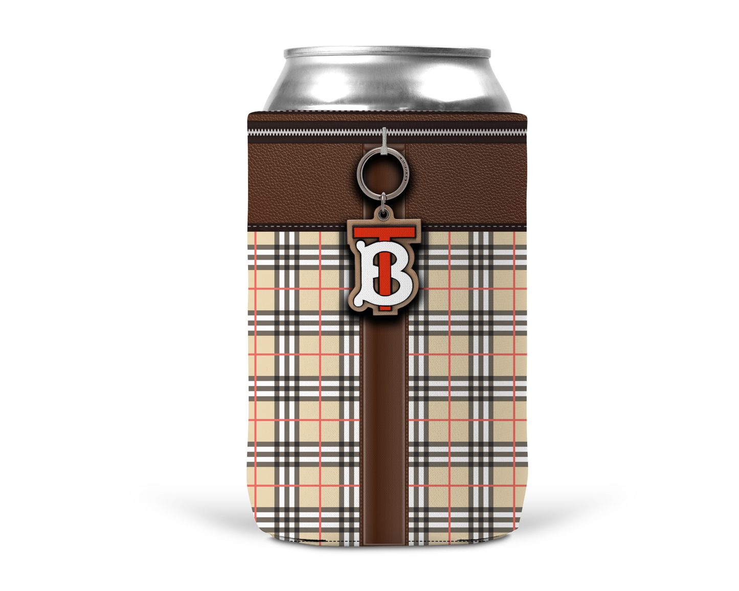 Burberry Inspired Neoprene Can/Bottle Cooler (002)