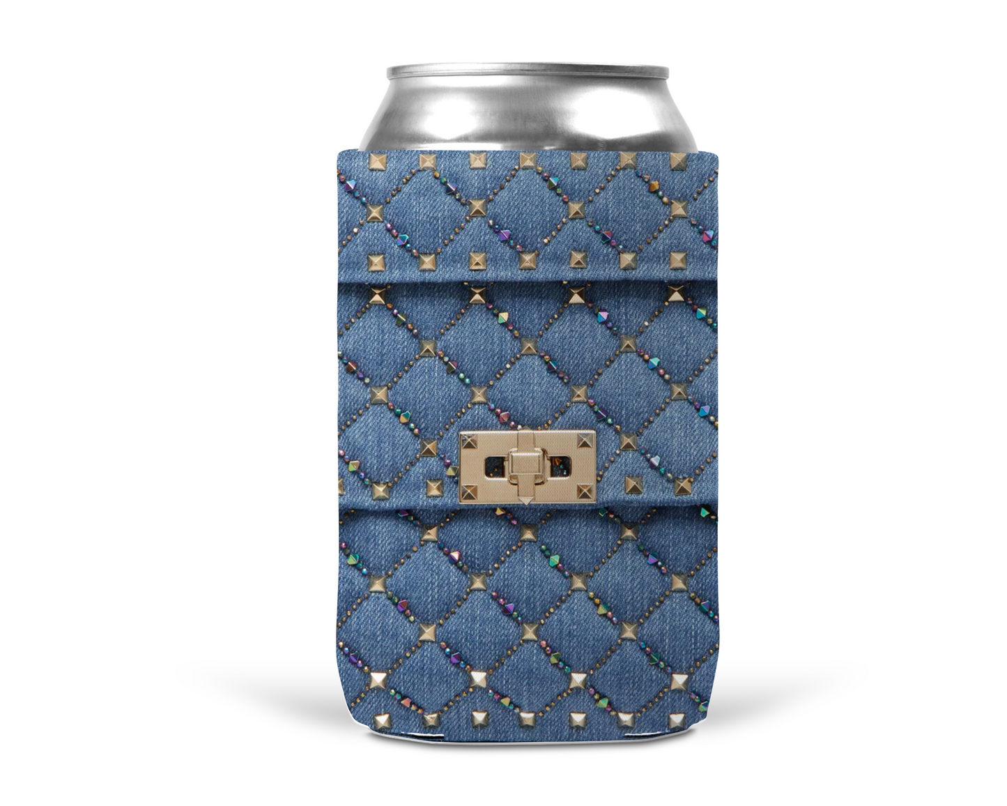 Denim Inspired Neoprene Can/Bottle Cooler (004)