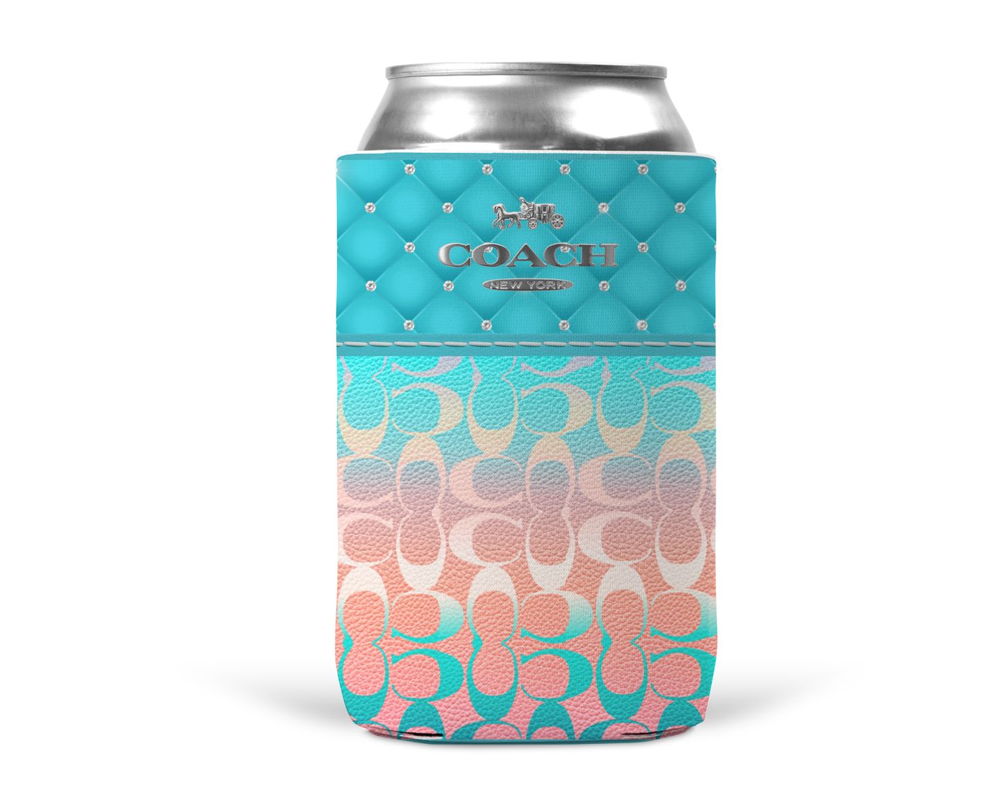 Coach Inspired Neoprene Can/Bottle Cooler (124)