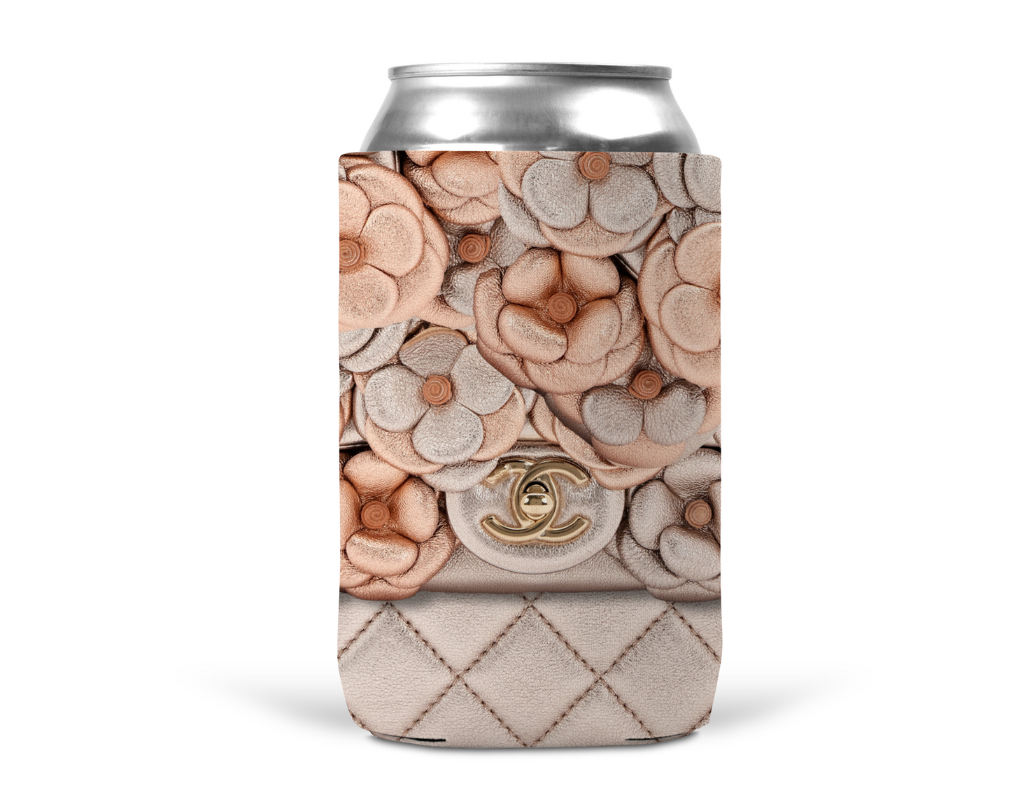 Chanel Inspired Neoprene Can/Bottle Cooler (002)