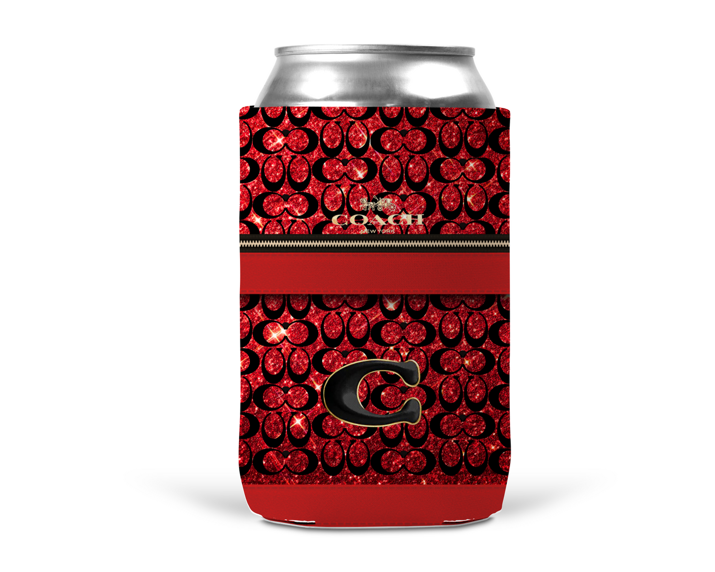 Coach Inspired Neoprene Can/Bottle Cooler (097