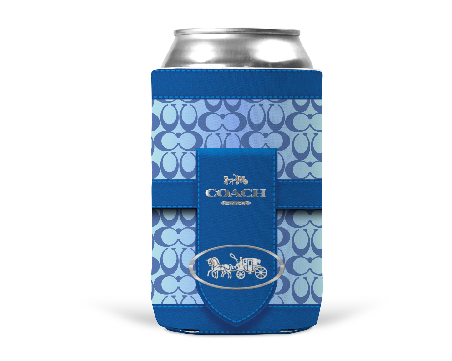 Coach Inspired Neoprene Can/Bottle Cooler (046)