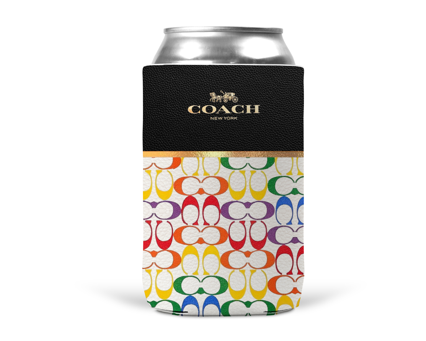 Coach Inspired Neoprene Can/Bottle Cooler (053)