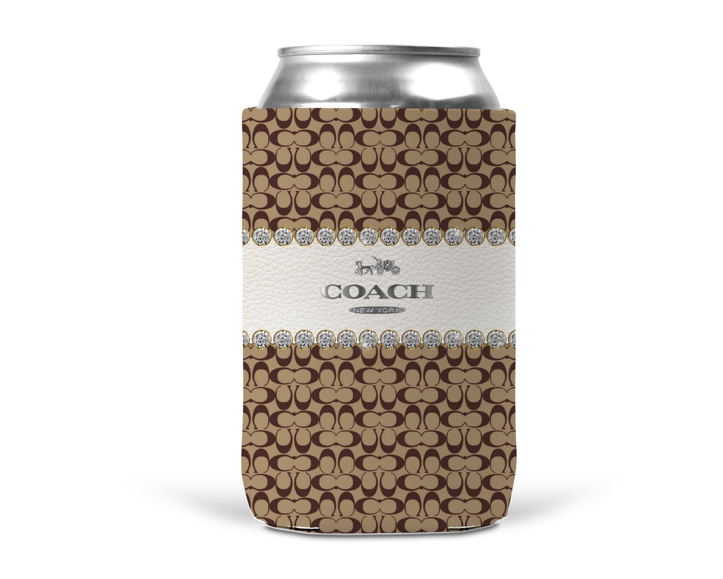 Coach Inspired Neoprene Can/Bottle Cooler (108)