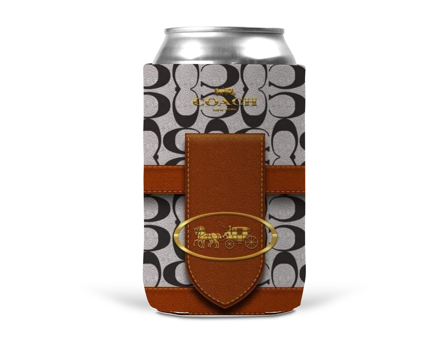 Coach Inspired Neoprene Can/Bottle Cooler (004)