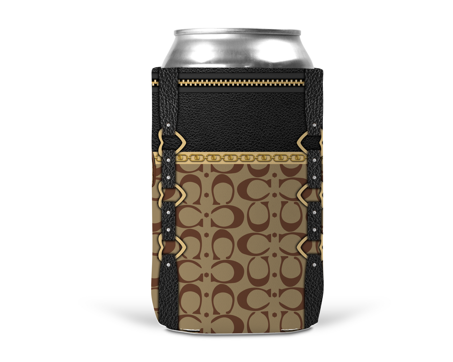 Coach Inspired Neoprene Can/Bottle Cooler (027)