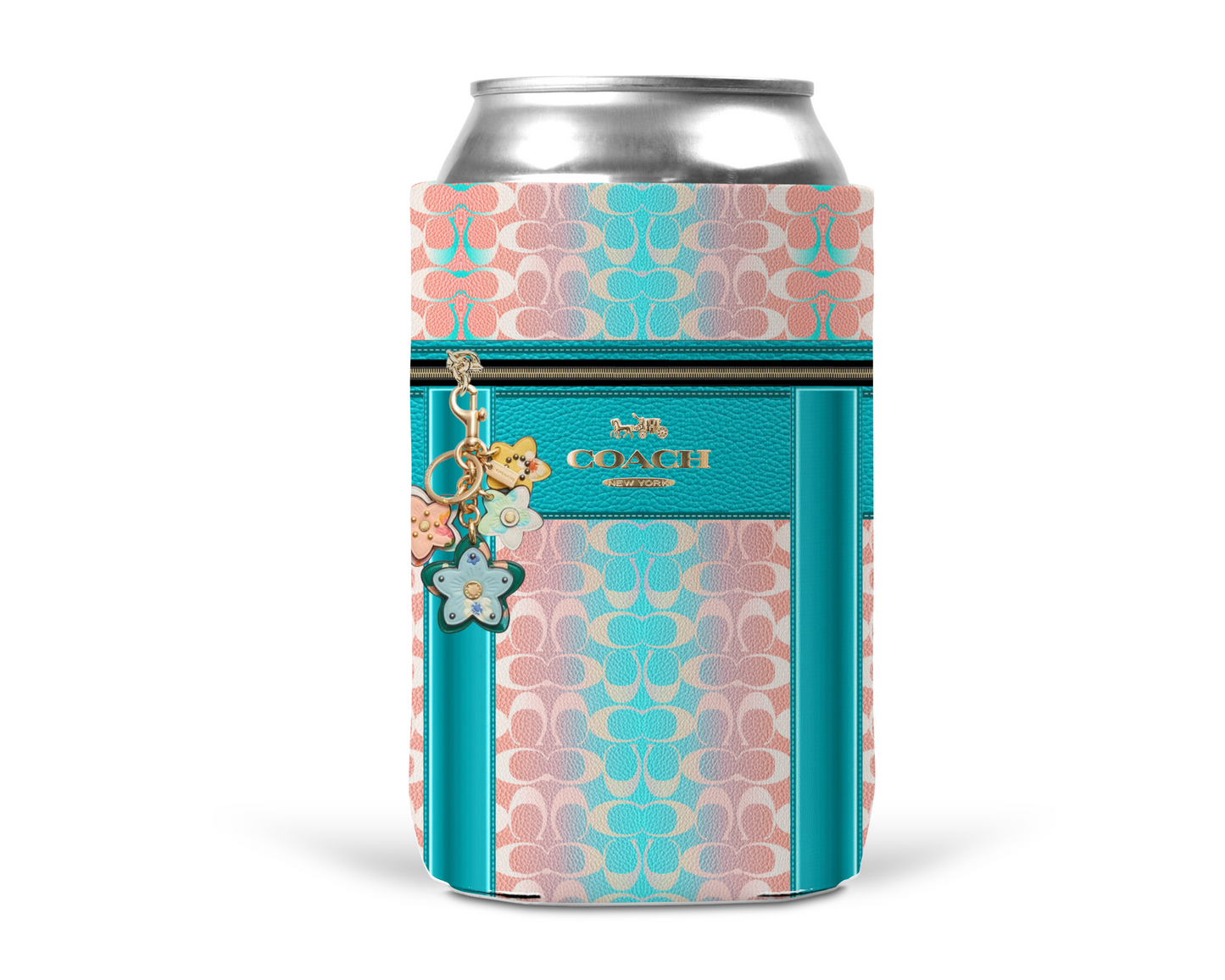 Coach Inspired Neoprene Can/Bottle Cooler (098)