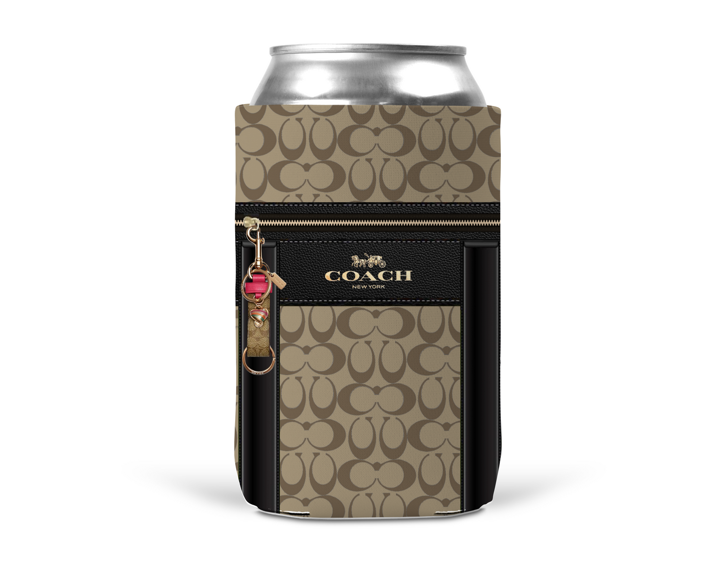 Coach Inspired Neoprene Can/Bottle Cooler (057)