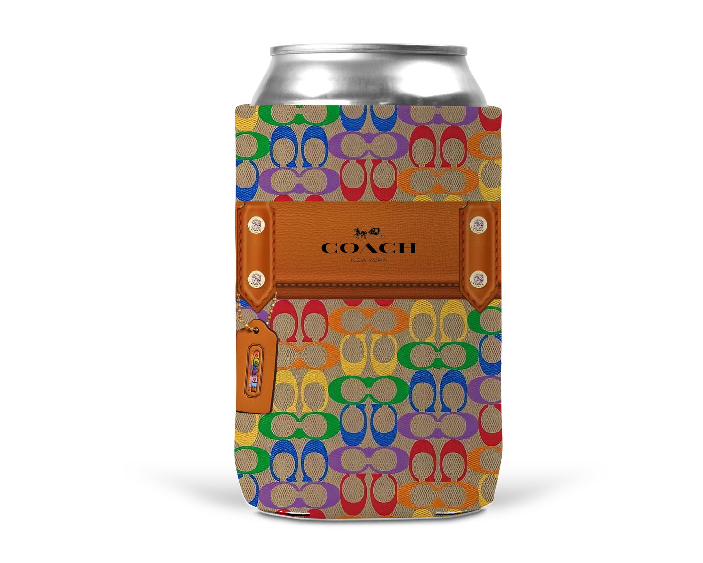 Coach Inspired Neoprene Can/Bottle Cooler (081)