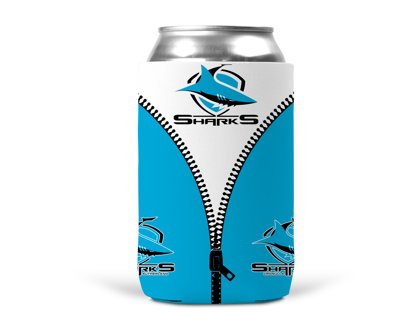 Cronulla Sharks Neoprene Can/Bottle Cooler