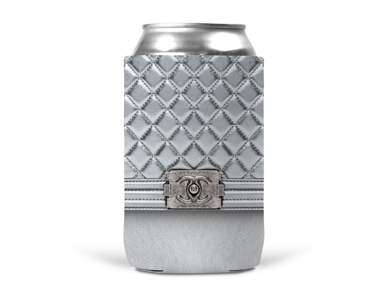 Chanel Inspired Neoprene Can/Bottle Cooler (007)