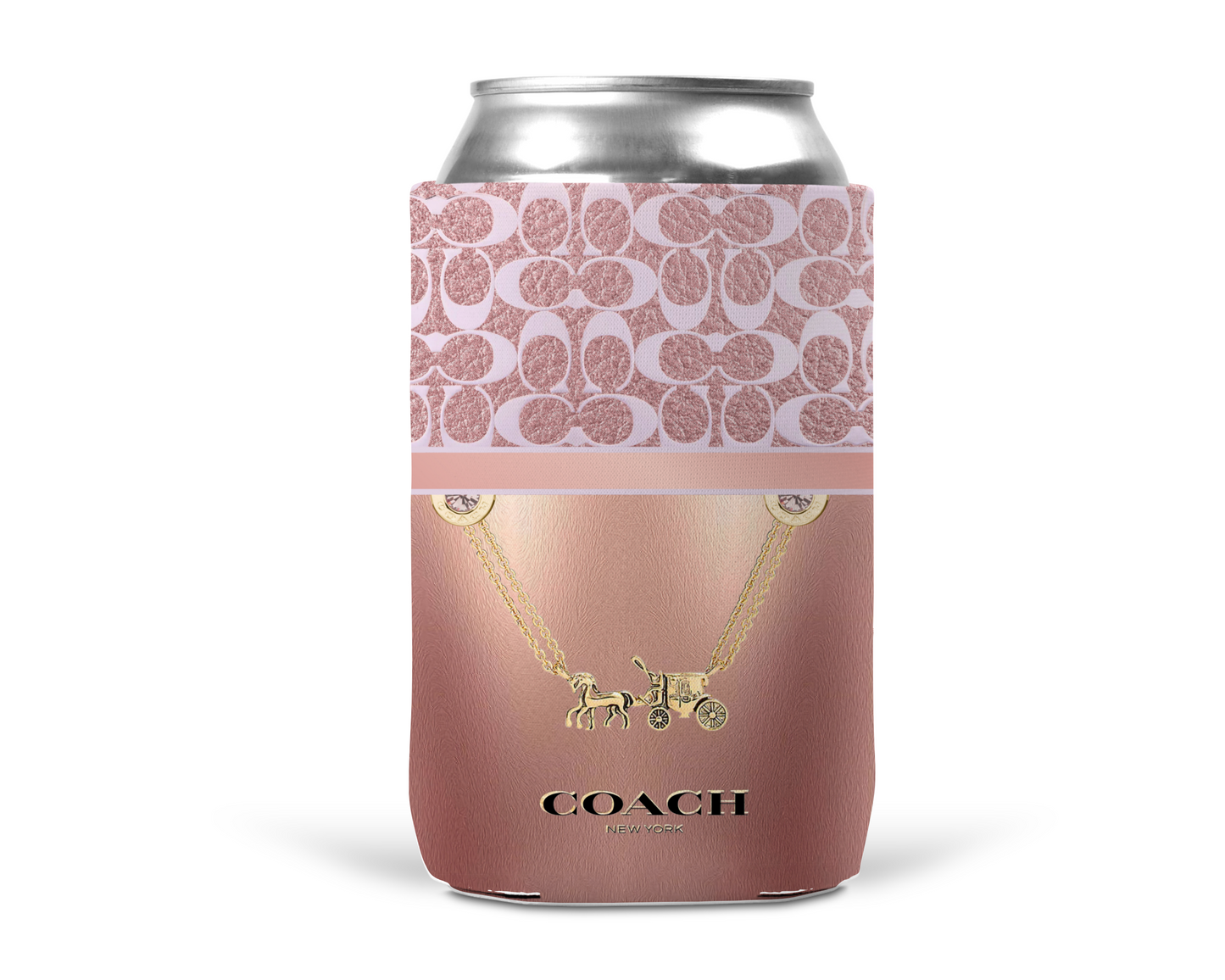 Coach Inspired Neoprene Can/Bottle Cooler (056)