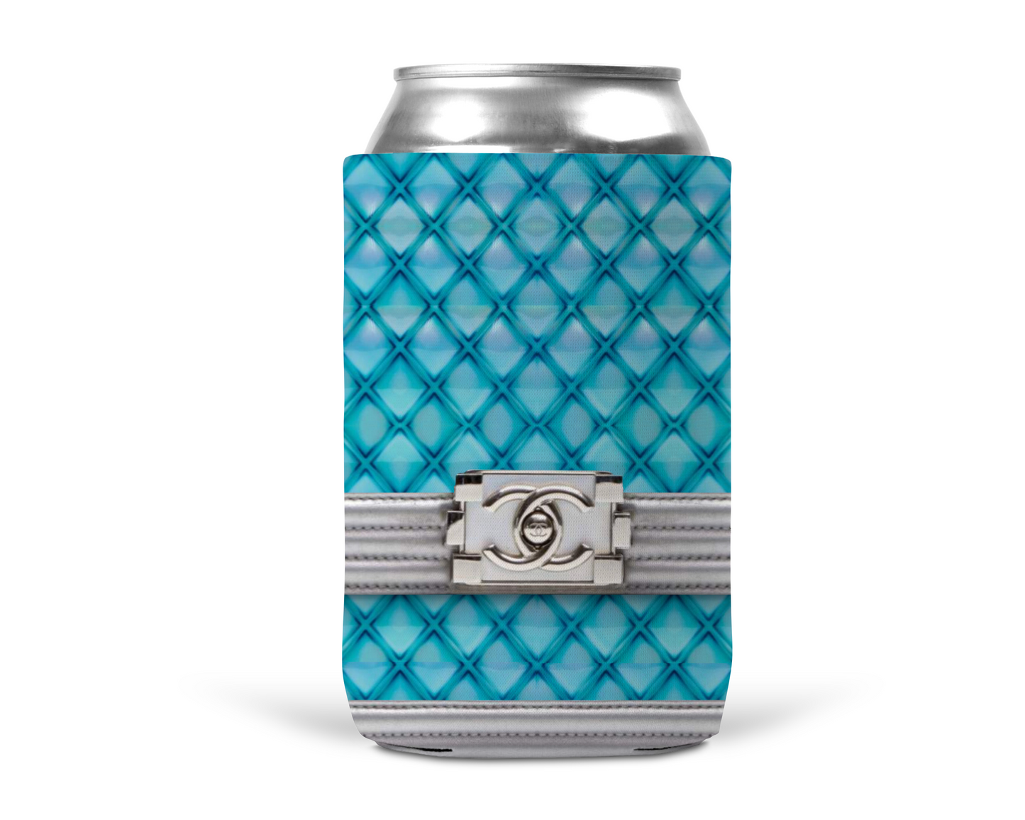 Chanel Inspired Neoprene Can/Bottle Cooler (006)