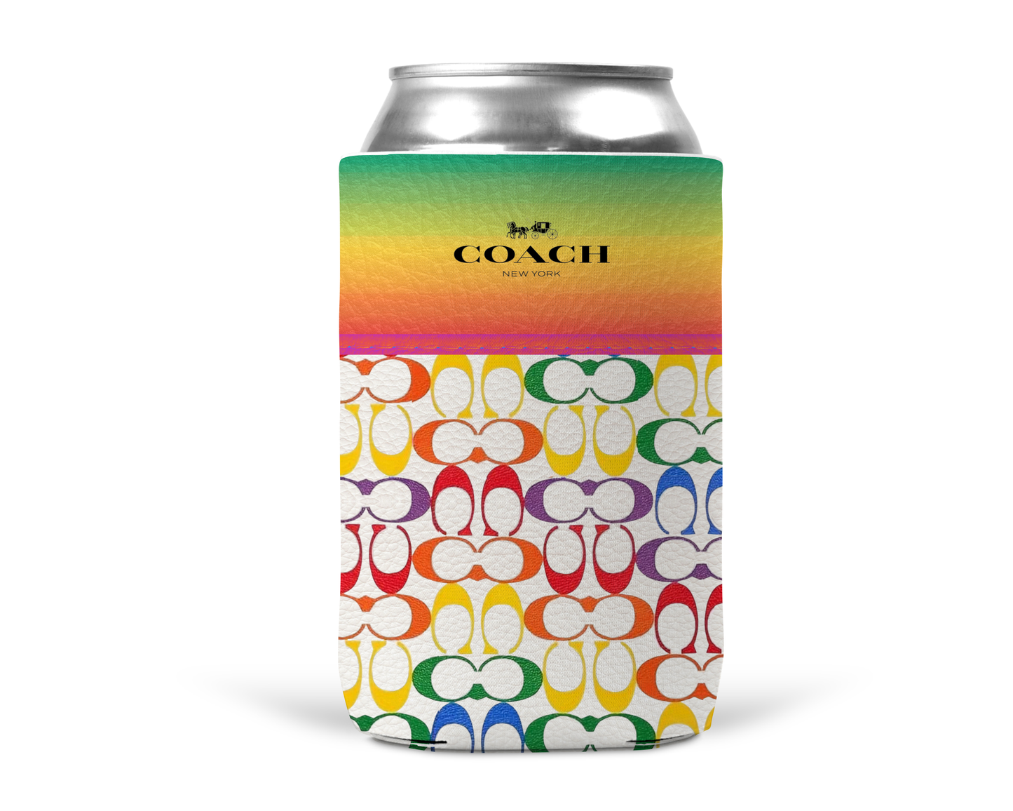 Coach Inspired Neoprene Can/Bottle Cooler (107)