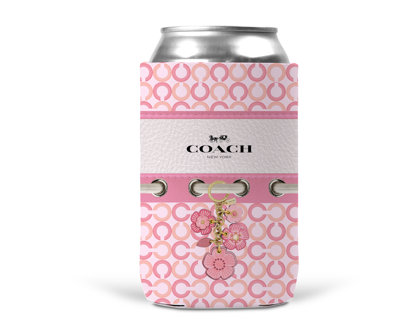 Coach Inspired Neoprene Can/Bottle Cooler (087)