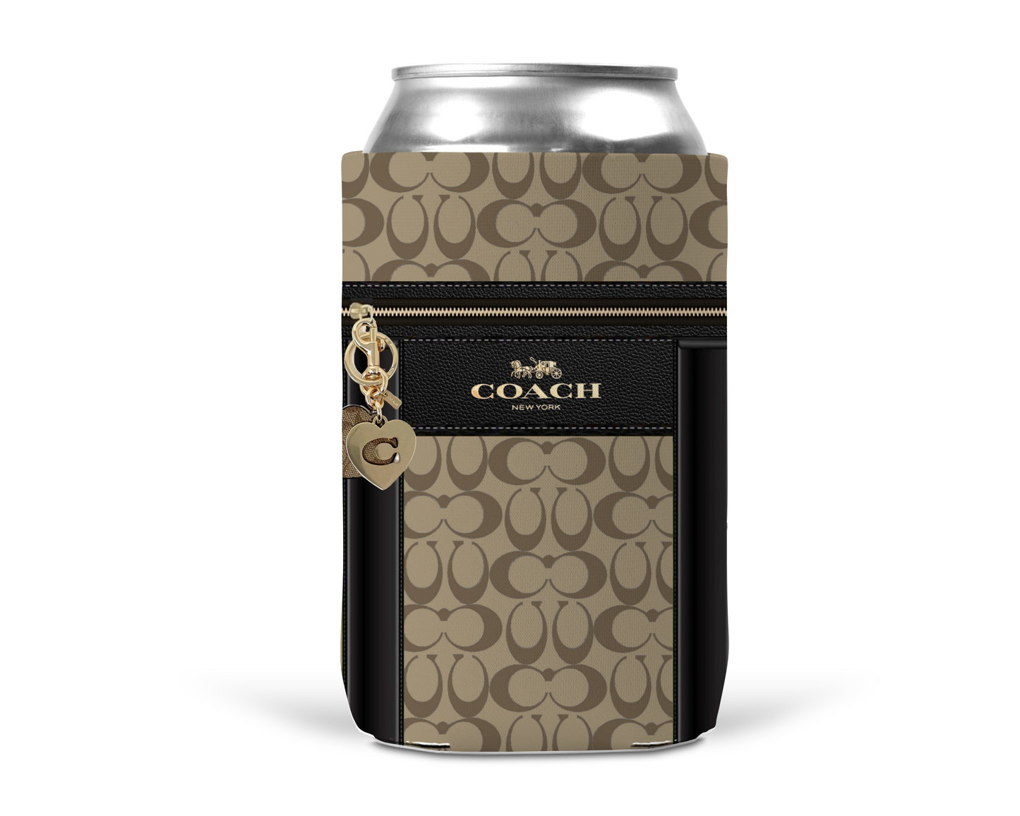 Coach Inspired Neoprene Can/Bottle Cooler (093)