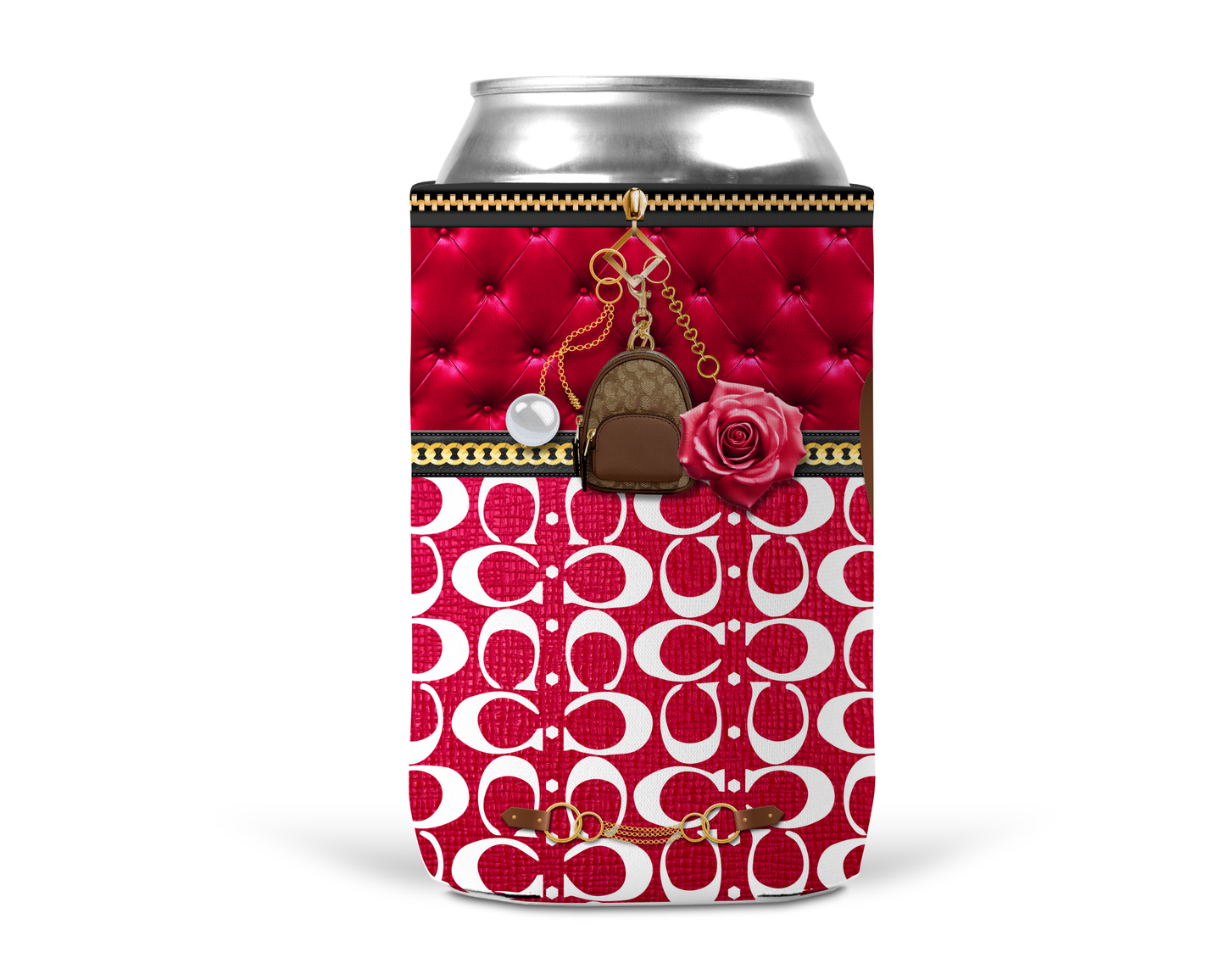 Coach Inspired Neoprene Can/Bottle Cooler (025)