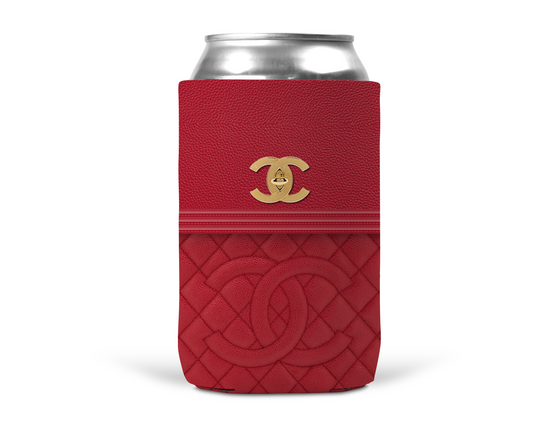 Chanel Inspired Neoprene Can/Bottle Cooler (005)