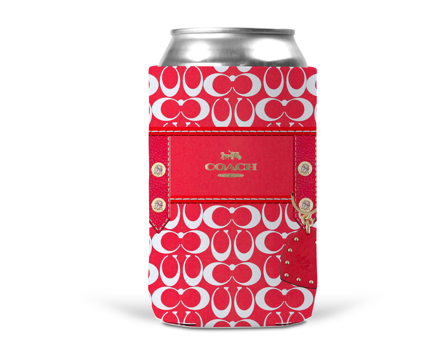 Coach Inspired Neoprene Can/Bottle Cooler (086)