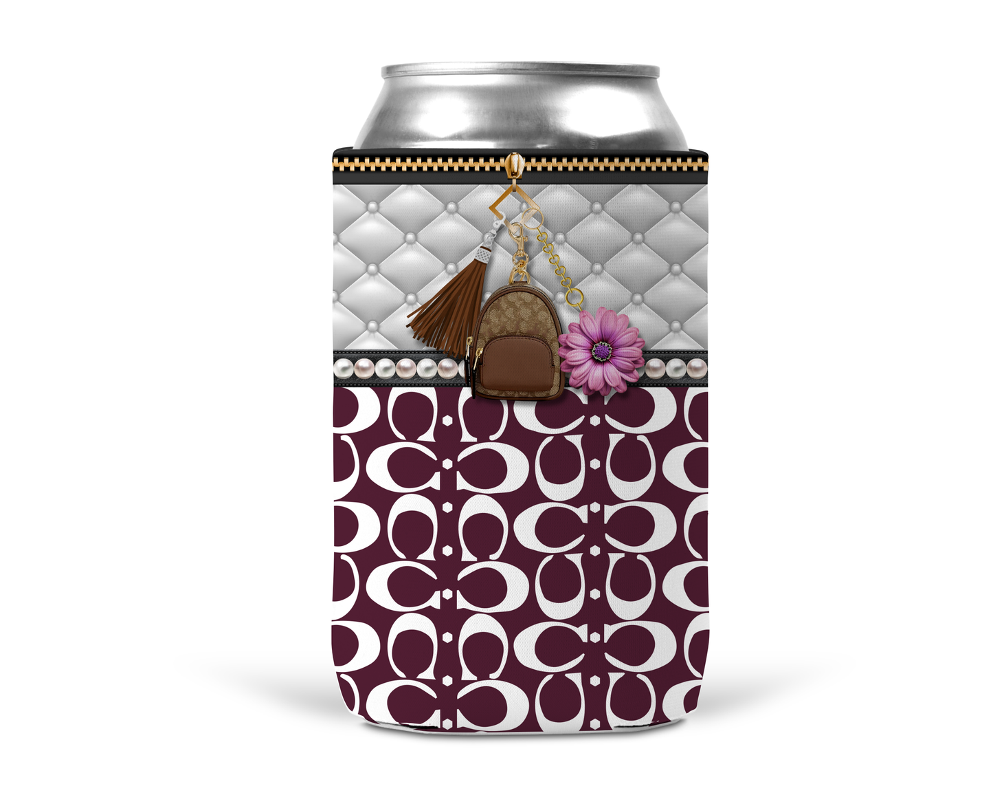 Coach Inspired Neoprene Can/Bottle Cooler (020)